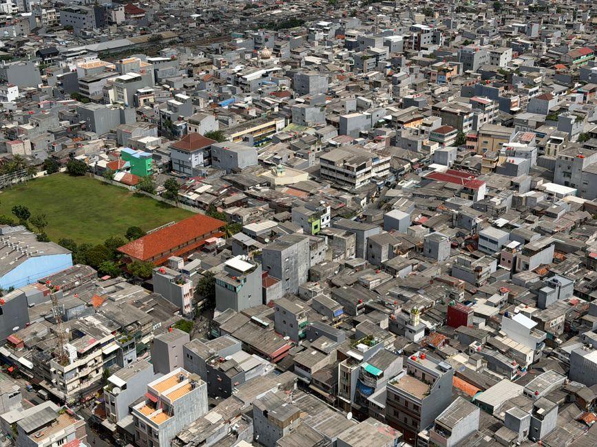 Aerial View of Jakarta S Dense Urban Landscape